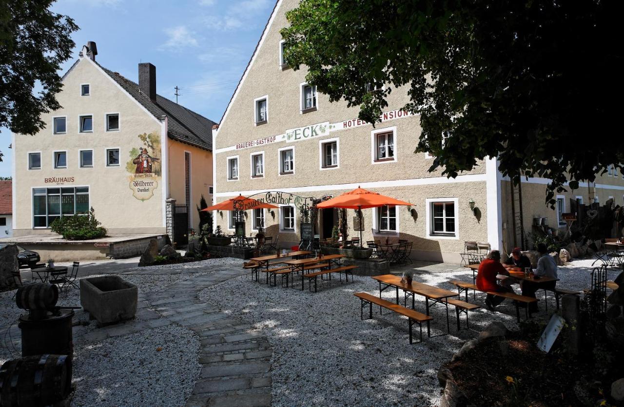 Brauerei-Gasthof Eck Hotell Böbrach Exteriör bild